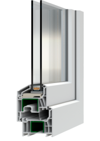 Профіль Deceuninck D70 MD у розрізі
